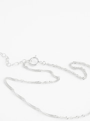 Sterling Silver Twisted Chain Anklet - Image 7 of 10