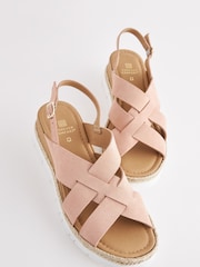 Pink Extra Wide Fit Forever Comfort® Extra Wide Fit Sports Crossover Wedges - Image 3 of 5