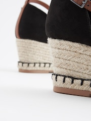 Black Extra Wide Fit Forever Comfort® Closed Toe Wedges - Image 7 of 7
