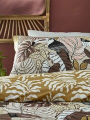 furn. Natural Tocorico Jungle Reversible Duvet Cover and Pillowcase Set - Image 3 of 4