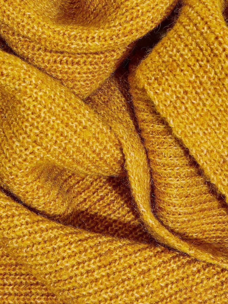 Monsoon Superweicher Strickschal mit Recycling-Polyester, Gelb - Bild 2 von 2 Monsoon Superweicher Strickschal mit Recycling-Polyester, Gelb - Bild 2 von 2