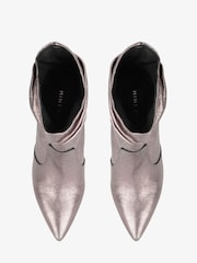 Mint Velvet Natural Sammy Leather Boots - Image 3 of 3