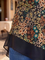 Roman Green Ditsy Floral Print Tunic Top - Image 2 of 4