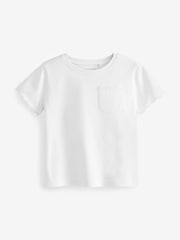 White Short Sleeve Scallop T-Shirt (3mths-7yrs) - Image 9 of 10