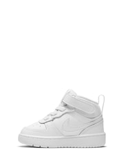 Nike White Toddler Court Borough Mid Trainers - Image 4 of 7
