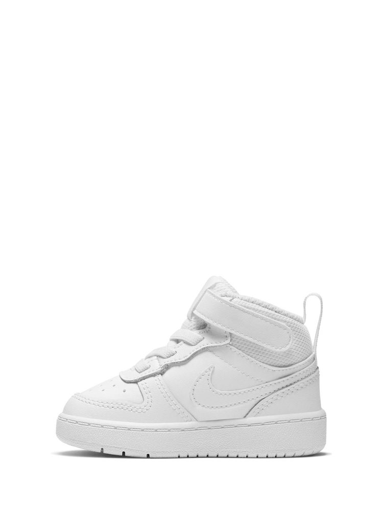 Wit - Nike - Halfhoge Toddler Court Borough sneakers - Image 4 of 7