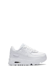 Nike White Air Max 90 Infant Trainers - Image 1 of 9