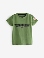 Khaki Green Gun Maverick T-Shirt (3mths-8yrs) - Image 1 of 2