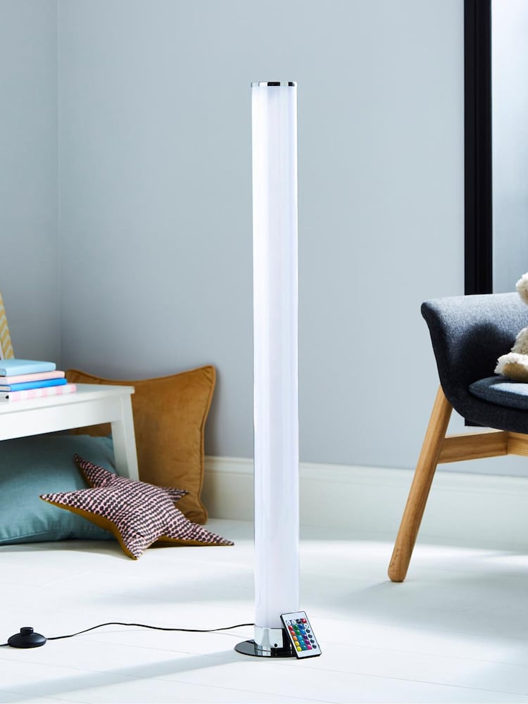 glow Chrome Galaxy Cylinder Floor Lamp - Image 2 of 6