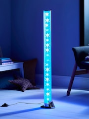 glow Chrome Galaxy Cylinder Floor Lamp - Image 3 of 6