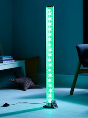 glow Chrome Galaxy Cylinder Floor Lamp - Image 4 of 6