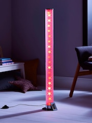 glow Chrome Galaxy Cylinder Floor Lamp - Image 5 of 6