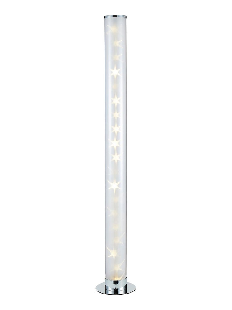 glow Chrome Galaxy Cylinder Floor Lamp - Image 6 of 6 glow Chrome Galaxy Cylinder Floor Lamp - Image 6 of 6