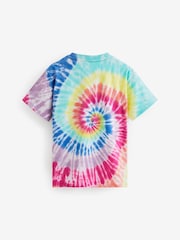 Rainbow Relaxed Fit Tie-Dye Short Sleeve 100% Cotton T-Shirt (3-16yrs) - Image 2 of 2
