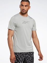 Reebok Grey Workout Ready ACTIVCHILL Short Sleeve T-Shirt - Image 1 of 4