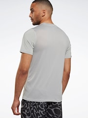 Reebok Grey Workout Ready ACTIVCHILL Short Sleeve T-Shirt - Image 2 of 4