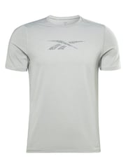 Reebok Grey Workout Ready ACTIVCHILL Short Sleeve T-Shirt - Image 4 of 4