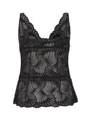 Saint Tropez Black Daisy Top - Image 6 of 6