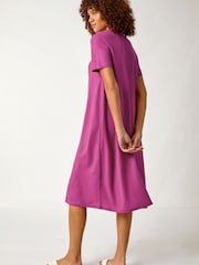 Roman Pink Relaxed T-Shirt Stretch Dress - Image 3 of 5