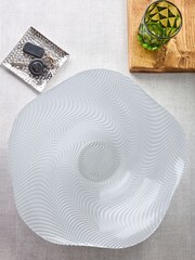 Anton Studio Designs Clear Clear 36cm Vortex Shaped Deep Bowl - Image 1 of 3