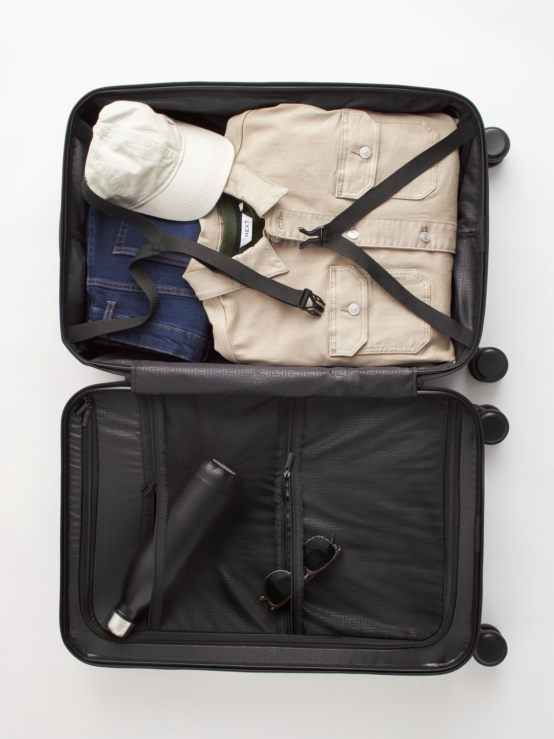 Buy Black Medium Suitcase from Next USA