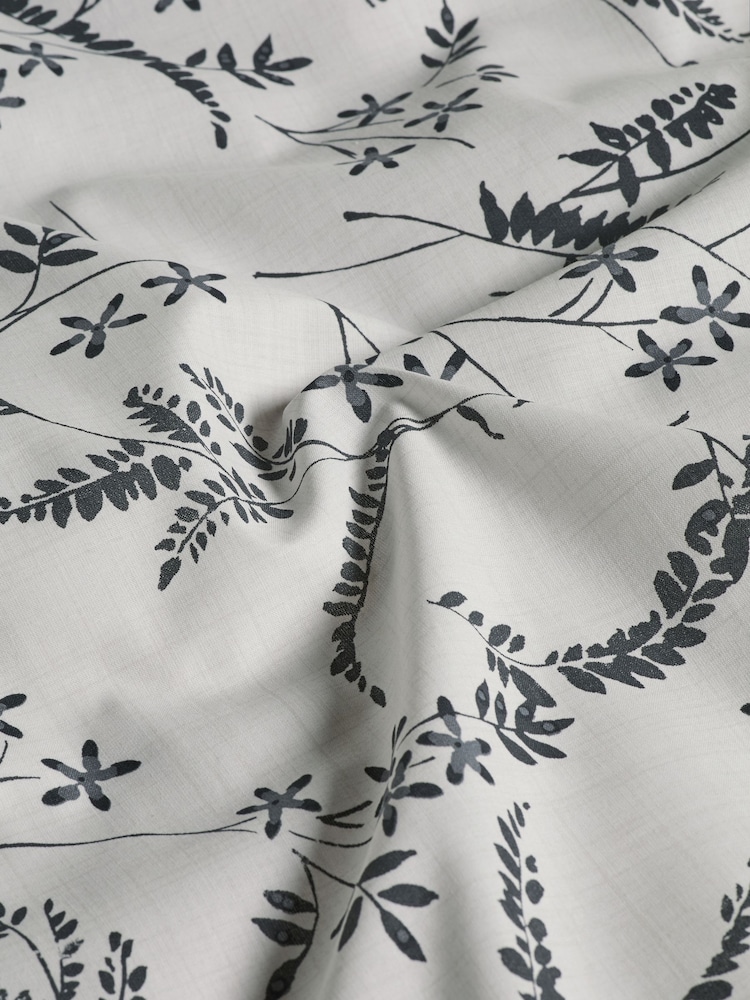 Mono Cotton Rich Reversible Floral Duvet Cover And Pillowcase Set - Image 2 of 4