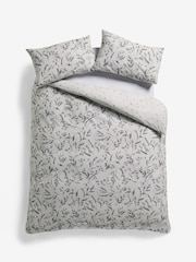 Mono Cotton Rich Reversible Floral Duvet Cover And Pillowcase Set - Image 3 of 4