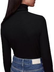 Whistles Black Essential Ribbed Jumper - Image 2 of 4