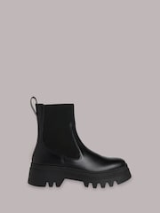 Whistles Black Chunky Hatton Chelsea Boots - Image 1 of 4