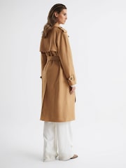 Camel - Reiss Kaiya Trenchcoat aus Wolle - Bild 5 von 8