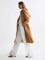 Camel - Reiss Kaiya Trenchcoat aus Wolle - Bild 6 von 8