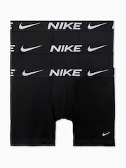 Nike DRI-Fit Essential Micro Black Boxer Briefs 3 Pack - Image 1 of 4