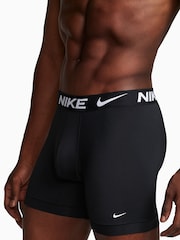Nike DRI-Fit Essential Micro Black Boxer Briefs 3 Pack - Image 2 of 4