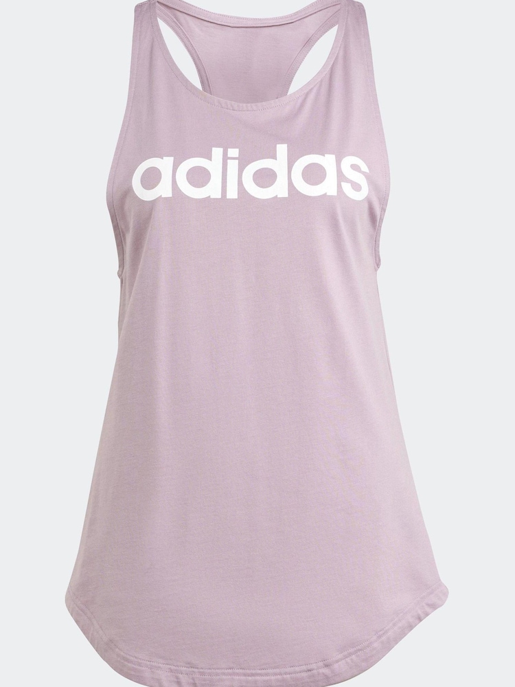 Lila - adidas Sportswear Essentials Loose Logo 100% Baumwoll-Tanktop - Bild 1 von 7