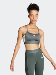 adidas Green Hyperglam Shine Bralette - Image 1 of 8