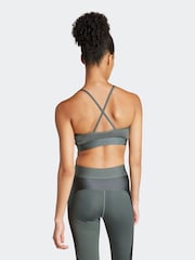 adidas Green Hyperglam Shine Bralette - Image 2 of 8