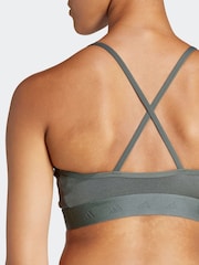 adidas Green Hyperglam Shine Bralette - Image 6 of 8