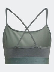 adidas Green Hyperglam Shine Bralette - Image 8 of 8