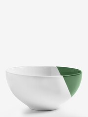 Jasper Conran London Green Abstract Serve Bowl - Image 2 of 6