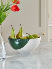 Jasper Conran London Green Abstract Serve Bowl - Image 6 of 6