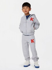 KENZO KIDS Grey K Logo Joggers - Image 1 of 3