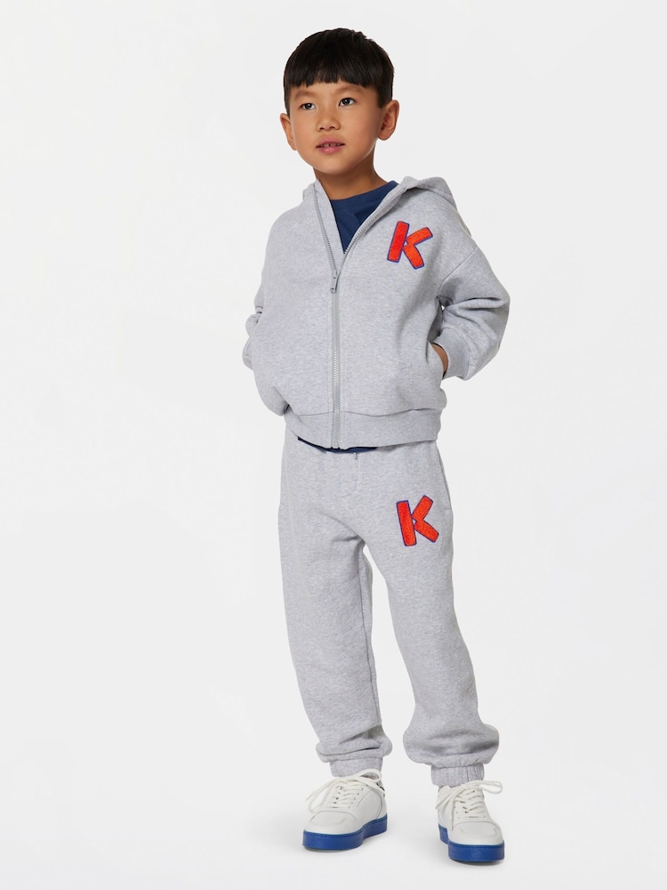 KENZO KIDS Grey K Logo Joggers - Image 1 of 3