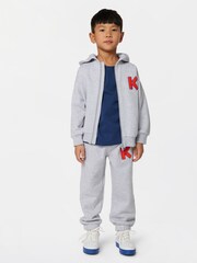KENZO KIDS Grey K Logo Joggers - Image 3 of 3