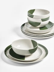 Jasper Conran London Green Abstract 12 Piece Set - Image 2 of 8