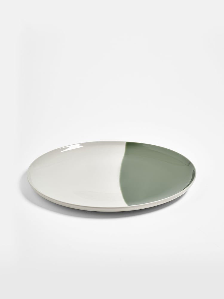 Jasper Conran London Green Abstract Serving Platter - Image 2 of 5