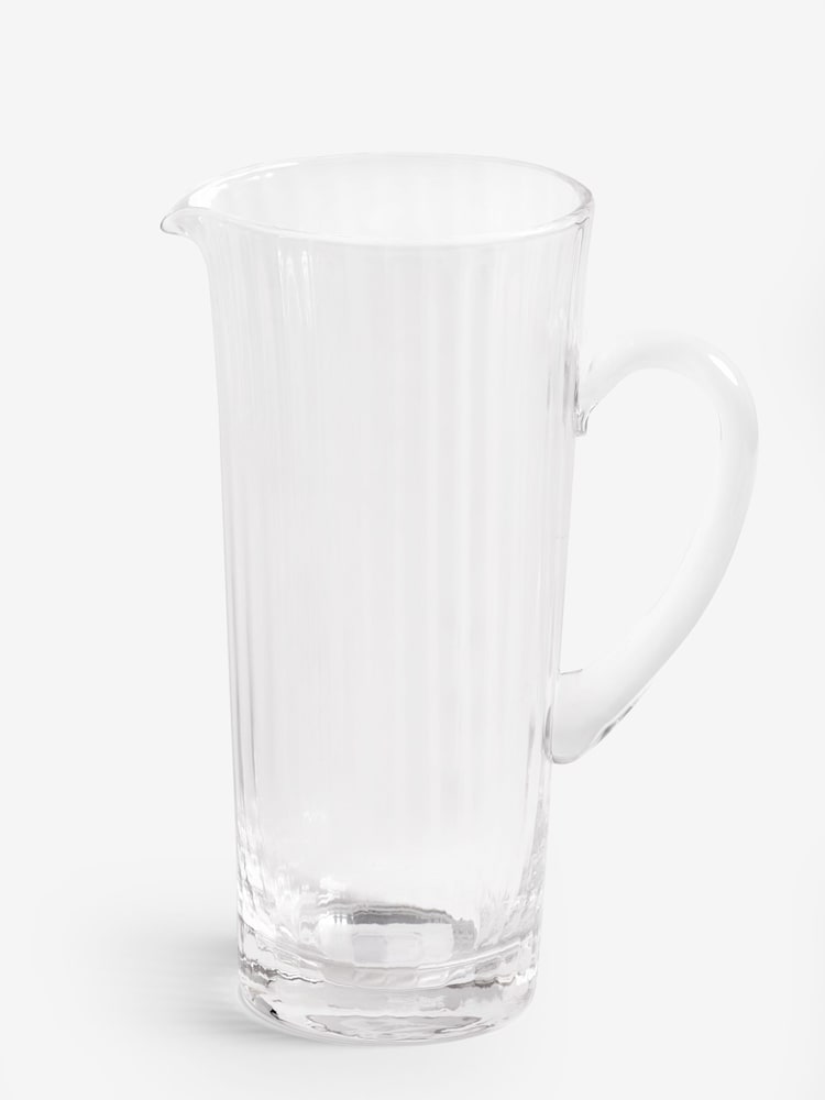 Jasper Conran London Clear Fluted Glass Jug - Image 2 of 2