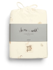 Mamas & Papas x Laura Ashley 2 Pack Safari 100% Cotton Gingham Fitted Cot Bed Sheets - Image 2 of 3