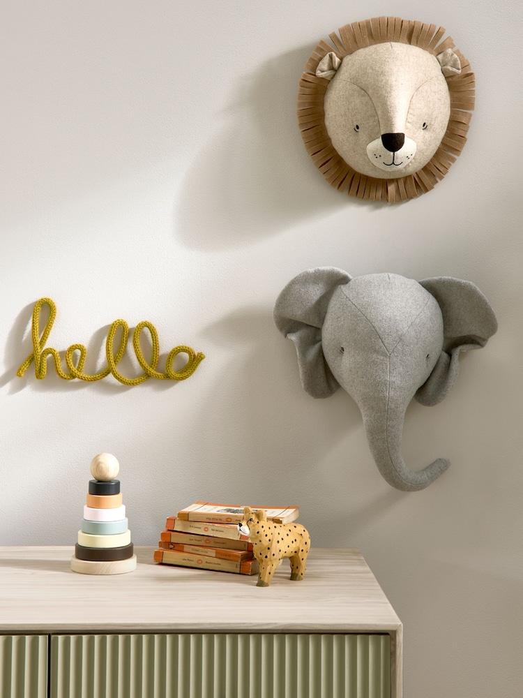 Mamas & Papas Brown Born To Be Wild Wall Lion Head - Image 2 of 2