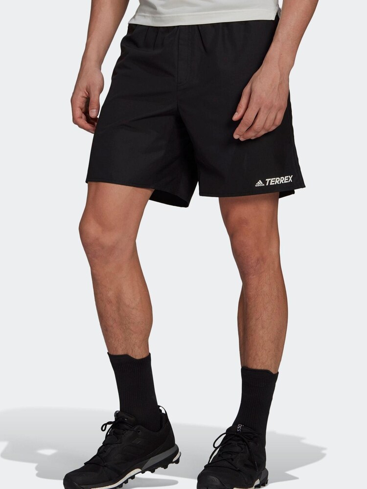 adidas Black Terrex Primeblue Trail Running Shorts - Image 1 of 5