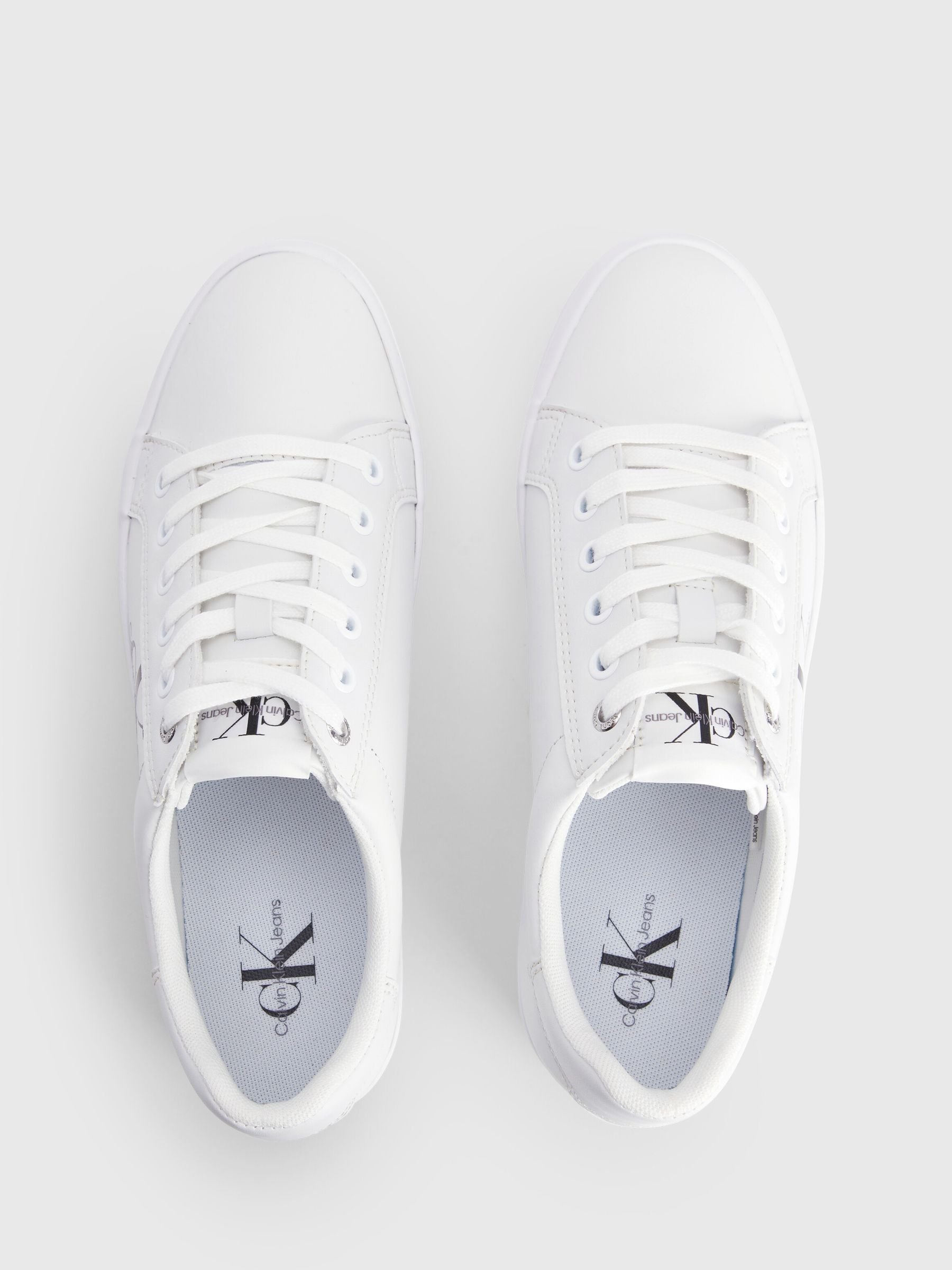 Buy Calvin Klein White Graz Monogram Flatform Trainers from Next USA